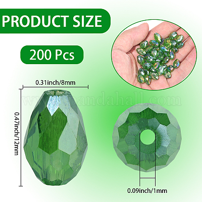 200шт гальванические стеклянные бусины нити EGLA-PA0001-13-1
