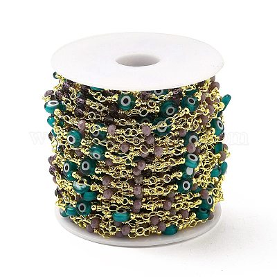 Стеклянные звенья ручной работы сглаза CHC-I045-27G-1