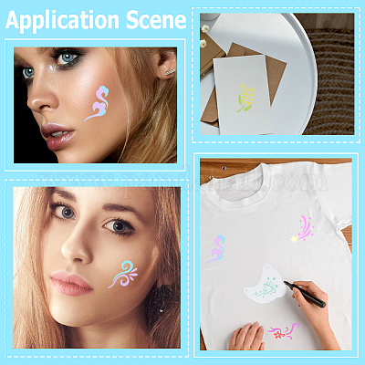 Шаблоны трафаретов для татуировок домашних животных&nbsp;AJEW-WH20141-12-1