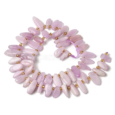 Природные кунцит бисер нитей&nbsp;G-P604-A26-01-1