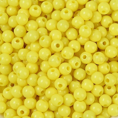 Непрозрачные акриловые бусины SACR-A007-01C-09-1