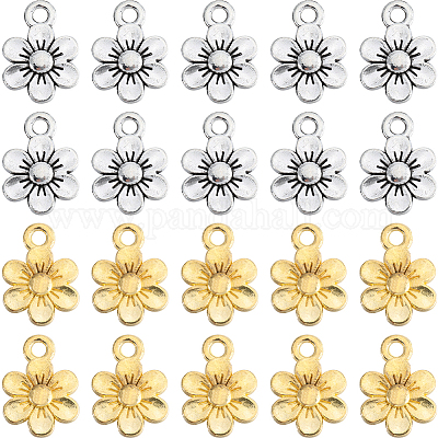 100 шт. 2 цвета подвески из сплава в тибетском стиле FIND-SC0010-74-1