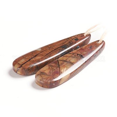 Подвески из натуральной пикассо яшмы G-G827-03A-1