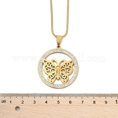 Кольцо из нержавеющей стали 201 с кристаллами и стразами NJEW-P327-01G-1