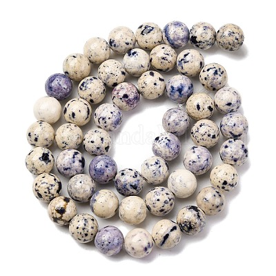 Нити из натурального окрашенного мрамора G-P593-8mm-02-1