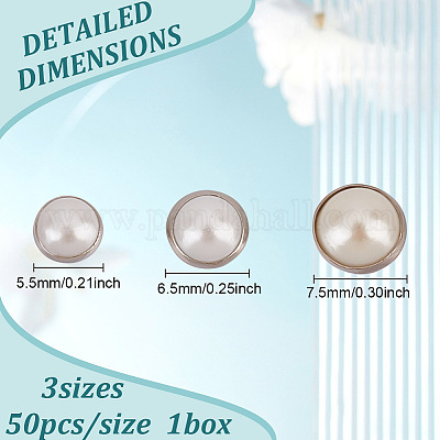 150 шт. 3 стиля латунных пуговиц с 4 отверстиями FIND-GO0002-36-1