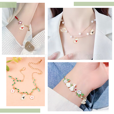 60шт 3 цвета сплава эмаль подвески ENAM-HY0001-35-1