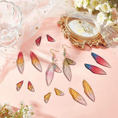 20шт 10 стильные подвески из прозрачной смолы RESI-NB0001-80-1