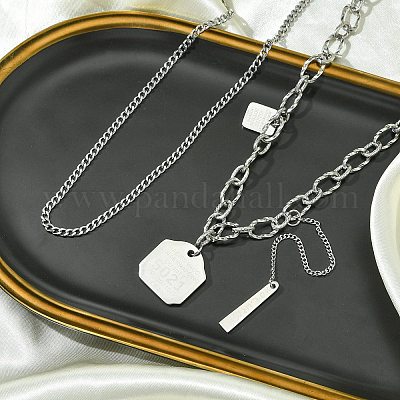 Цепочки из нержавеющей стали 304 NJEW-M078-12G-1