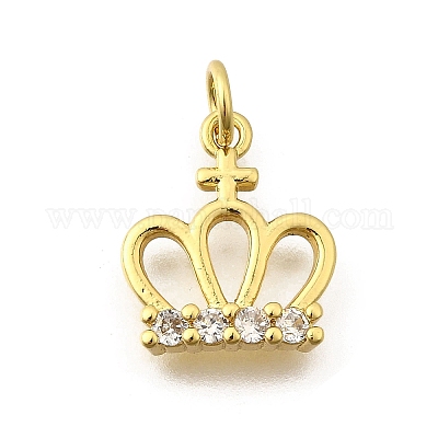 Латунные микро проложить кубического циркония подвески KK-I275-22G-1