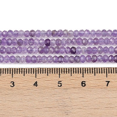 Природный аметист нитей бисера G-L625-A01-3x2mm-01-1