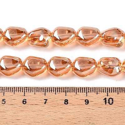 Стеклянные бусины с гальваническим покрытием &nbsp;EGLA-T021-08E-1