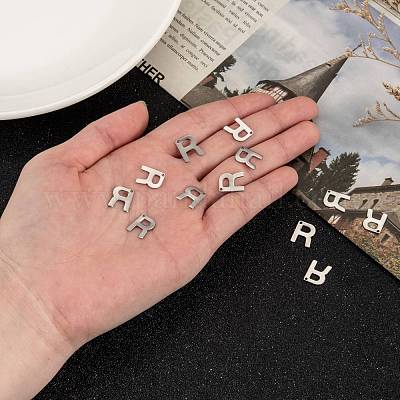 Подвески-буквы из нержавеющей стали 304 X-STAS-O072-R-1