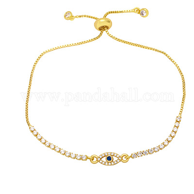 Регулируемый браслет из циркона с дизайном «глаз дьявола» — классное и уникальное украшение для рук ST1841068-1