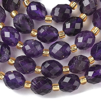 Natürlichen Amethyst Perlen Stränge&nbsp;G-F809-A32-01-1
