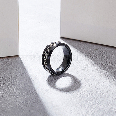 1 шт. фарфоровые рифленые оправы для колец&nbsp;FIND-UN0001-72-1