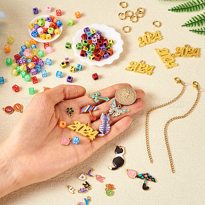 Подвески с буквами и цифрами своими руками DIY-TA0009-52-1