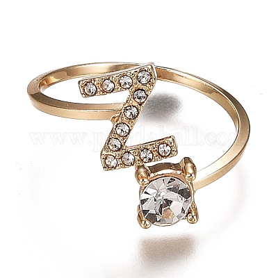 Сплав манжеты кольца RJEW-I075-01G-Z-1