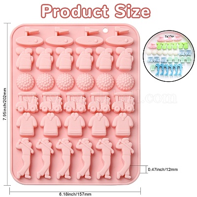 2 шт. силиконовые Молды на тему гольфа&nbsp;ST-CJ0043-001-1