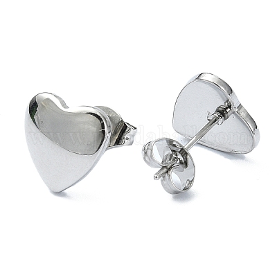 Серьги-гвоздики из нержавеющей стали 201 EJEW-K270-03P-1