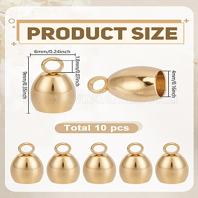 10 шт. наконечники для шнура из нержавеющей стали 201 STAS-LP0005-28B-G-1