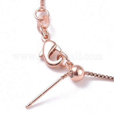 Латунная венецианская цепочка NJEW-E151-04RG-1