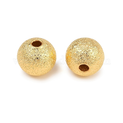 Текстурированные латунные бусы KK-P309-01B-G-1