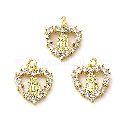 Подвески из латуни с покрытием из настоящего 18-каратного золота KK-B077-08G-1