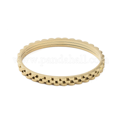 Шарнирные браслеты из нержавеющей стали 304 с ионным покрытием (IP) BJEW-P317-03G-1