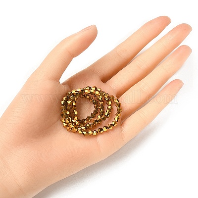 Гальванические стеклянные бусины&nbsp;EGLA-YW0001-48A-1