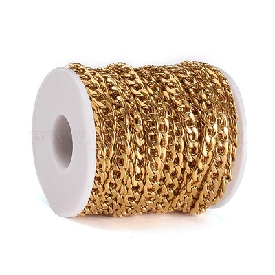 Ионное покрытие (ip) 304 нержавеющая сталь кубинские звенья цепи CHS-G010-02G-1