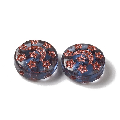 Прозрачные бусины лэмпворк LAMP-P065-04A-10-1