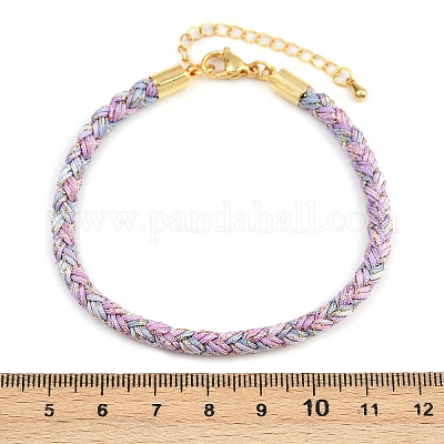 Браслеты из плетеного нейлонового шнура толщиной 4 мм FIND-A057-01G-18-1