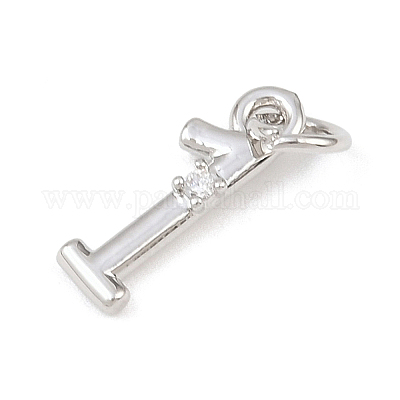 Латунные микропаве прозрачные кубические циркониевые подвески KK-P339-27P-01-1