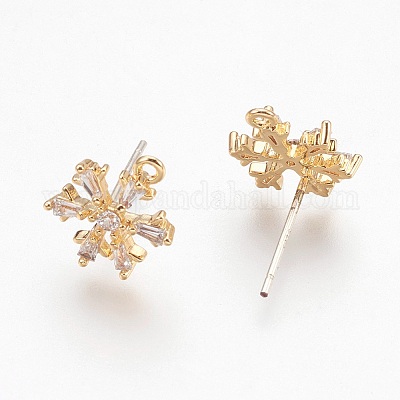 Латунные кубические выводы из ушного окуня циркония X-KK-S336-30G-1