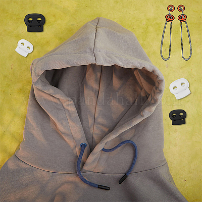 40 шт. 4-х видов пластиковых шнуровых замков KY-DC0001-20-1