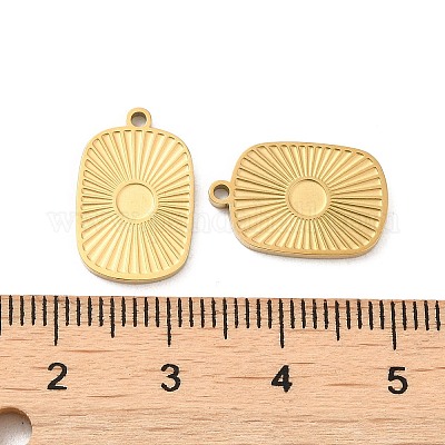 Ионное покрытие (ip) 316l хирургическая нержавеющая сталь подвеска кабошон оправа STAS-F302-05G-1