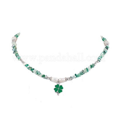 Женские ожерелья из стекла NJEW-TA00158-1