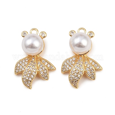 Латунные микро проложить кубического циркония подвески KK-A274-19G-1