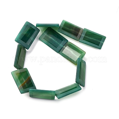 Натуральный зеленый бисер пряди оникс Агат G-P570-D01-01-1