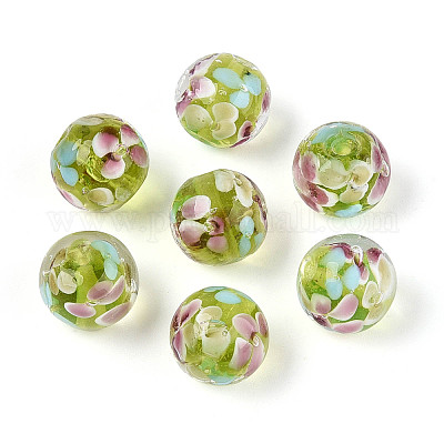 Бусы лэмпворк ручной работы LAMP-T007-04L-1