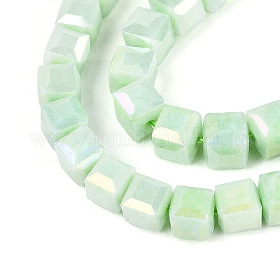 Антикоррозийные гальванические стеклянные бусины GLAA-T025-6mm-10E-1