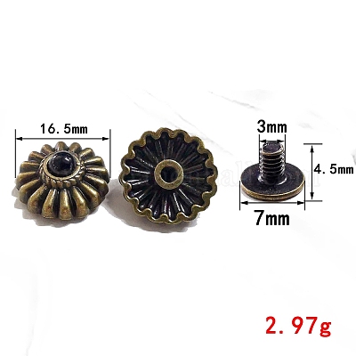 Декоративные заклепки из сплава в тибетском стиле PW-WG40356-12-1