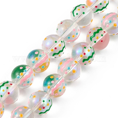 Прозрачные стеклянные бусины LAMP-F029-01H-1