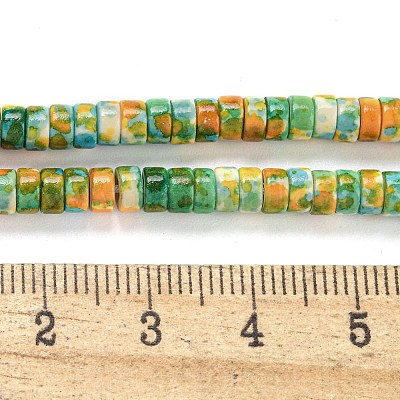 Синтетические бирюзовые бусины G-H060-02A-02-1