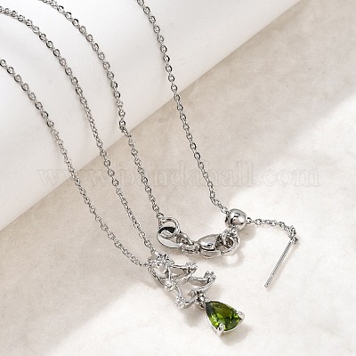 Подвески с рождественскими снежинками из латуни с микропаве из кубических цирконий NJEW-L468-01P-B01-1