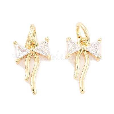 Латунные микро проложить кубического циркония подвески KK-P271-23G-1