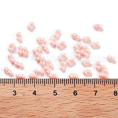 Непрозрачные цветные стеклянные бусины SEED-A033-06C-1