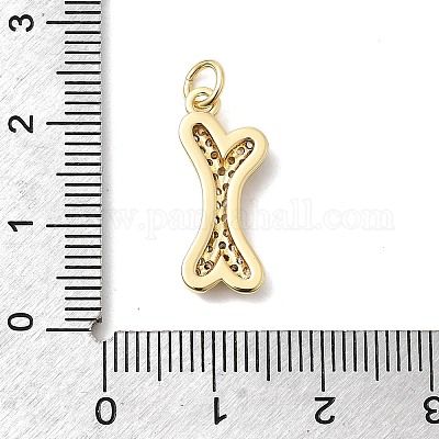 Латунные микро проложить кубического циркония подвески KK-H529-19G-1