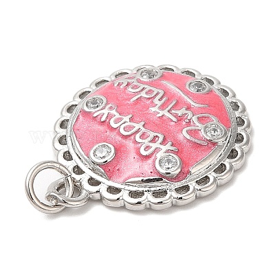 Латунные микро проложить кубического циркония подвески KK-Q775-20P-1